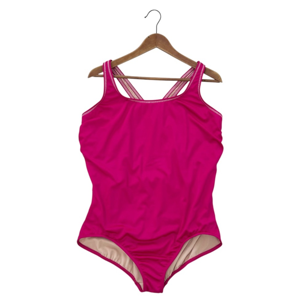 Lands' End Barbie Pink One Piece Swimsuit